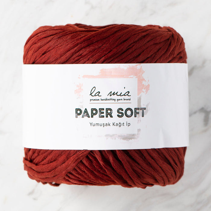 La Mia Paper Soft Yarn, Claret Red - L013