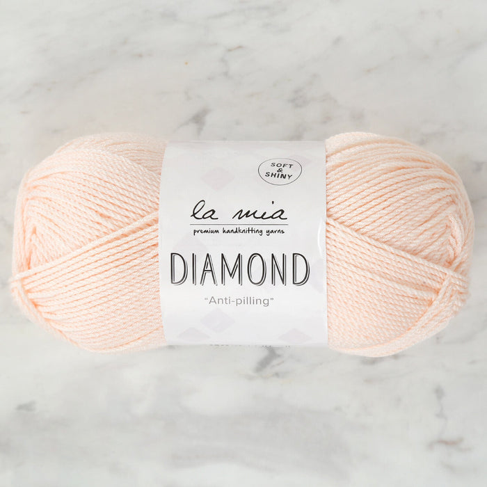 La Mia Diamond Knitting Yarn, Light Salmon - L056