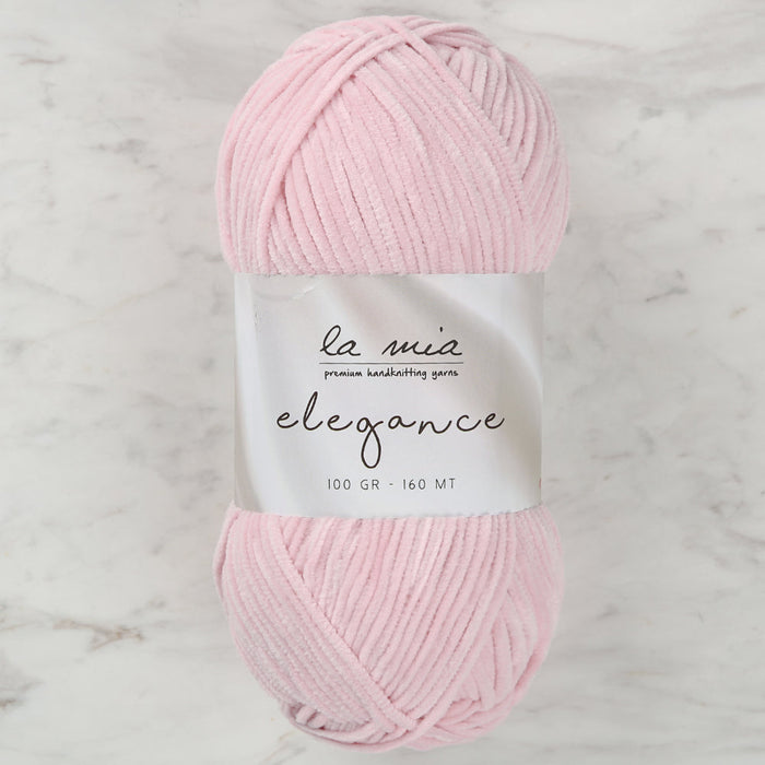 La Mia Elegance Fine Velvet Hand Knitting Yarn,Pink - L924