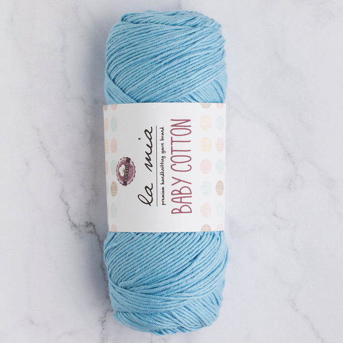 La Mia Baby Cotton Yarn, Blue - L041