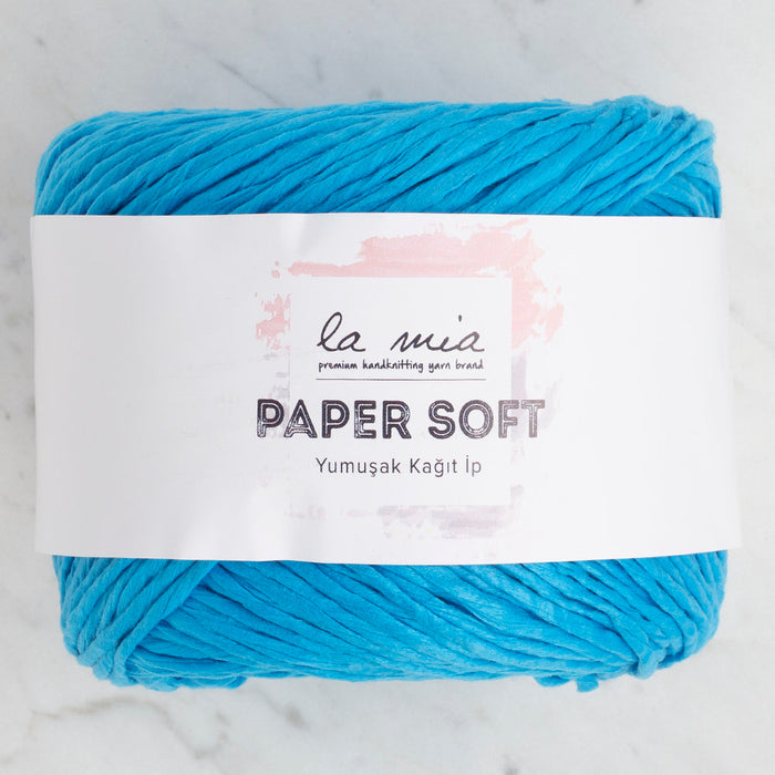 La Mia Paper Soft Yarn, Blue - L034