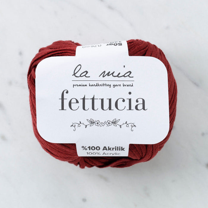 La Mia Fettucia  Yarn, Claret - L093