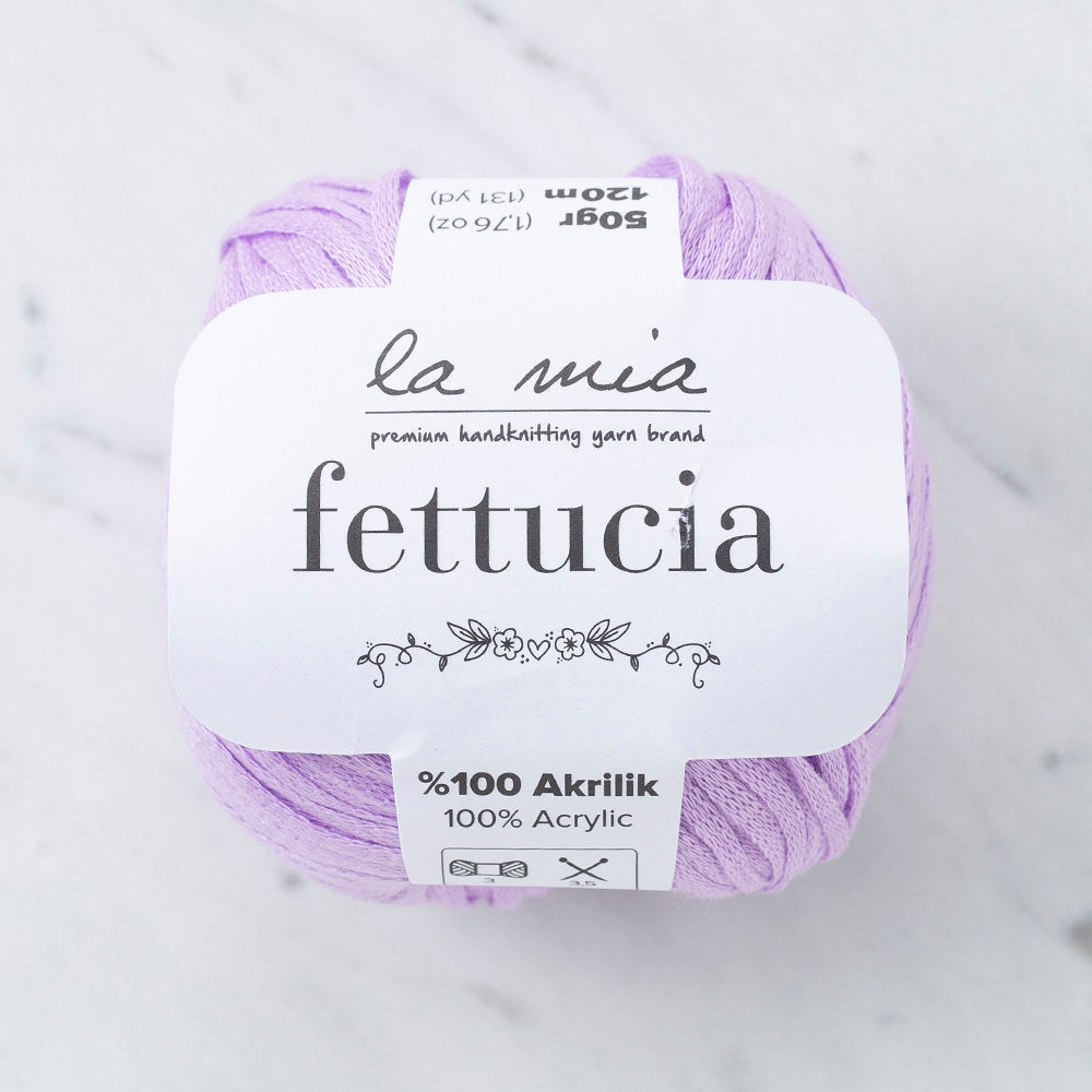 La Mia Fettucia  Yarn, Lilac - L067