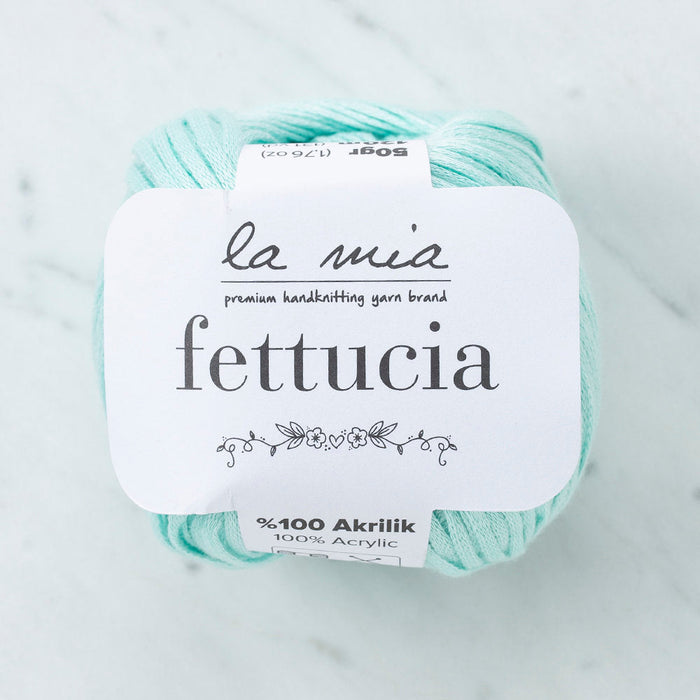 La Mia Fettucia  Yarn, Pastel Green - L072
