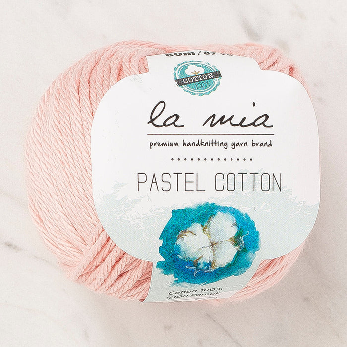 La Mia Pastel 100% Cotton Yarn, Blush Pink - L185