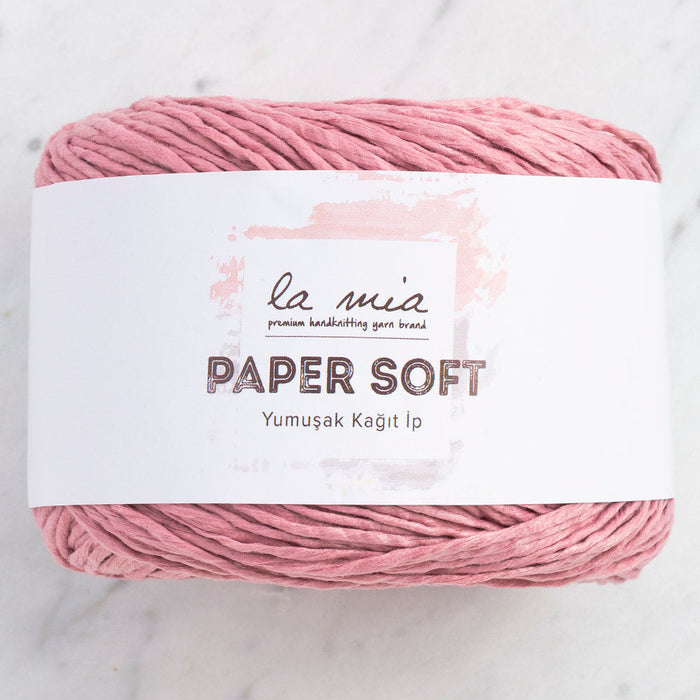 La Mia Paper Soft Yarn, Dusty Rose Pink - L090