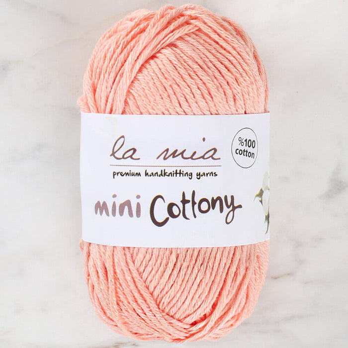 La Mia Mini Cottony 25 g Baby Yarn, Pinkish Orange - L017